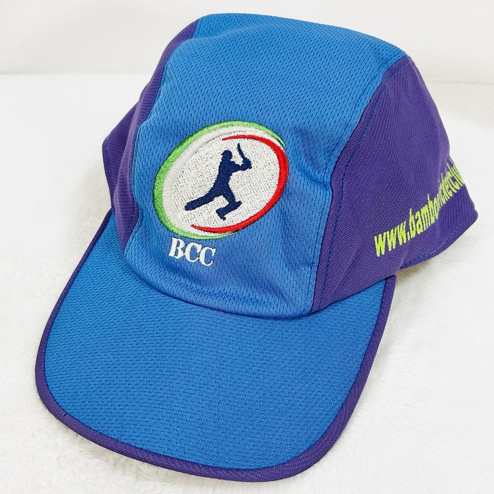 BCC Bamboo Cricket Club Hat Cap Adjustable Strapback Blue Outdoors Sports